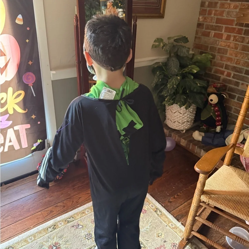 Kids Skeleton Costume with Skull Mask & Gloves